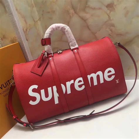 supreme x louis vuitton duffle bag replica|supreme louis vuitton collection.